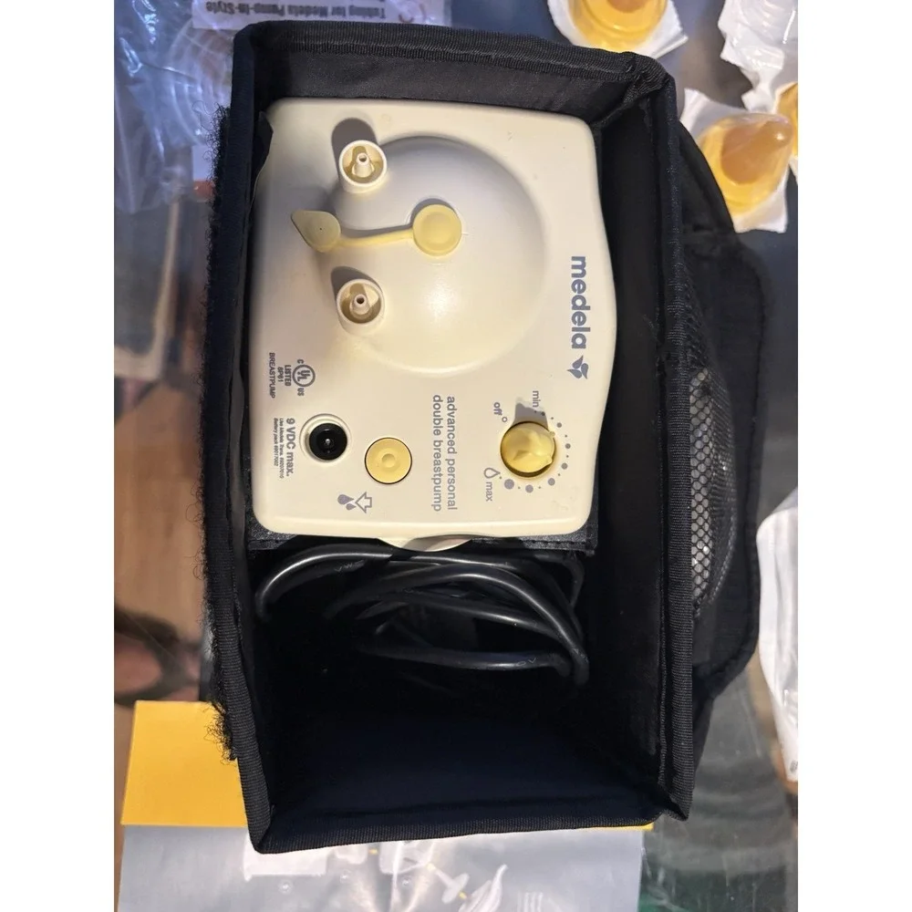 Medela Advanced Pump Motor Case & Massive 60+ Pc Lot Sealed Nipples Bottles